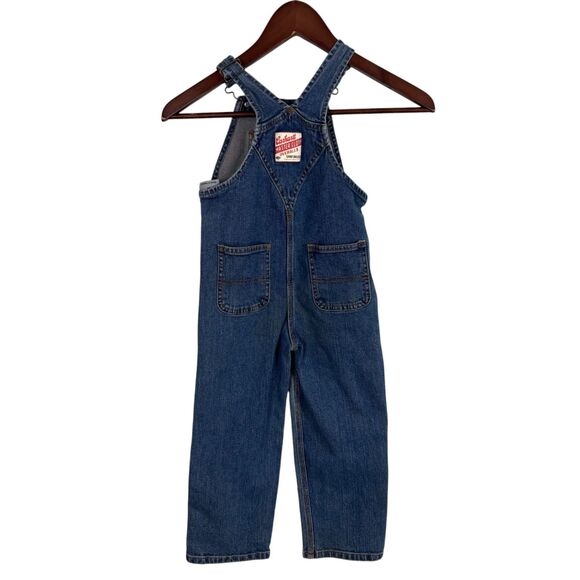 Carhartt Master Cloth Denim Jean Bib Overalls Sanforized Boys 4T - Picture 2 of 5